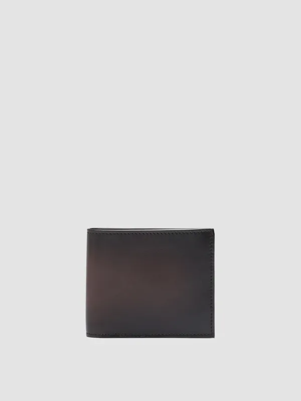 BOUDIN 02 - Dark Brown Leather Bifold Wallet sold by Officine Creative