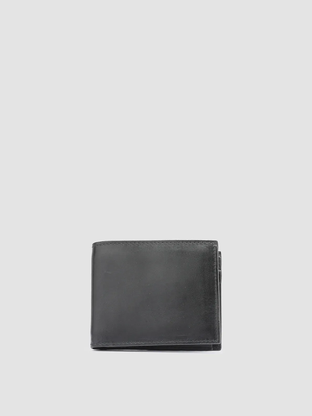 BOUDIN 02 - Black Leather Bifold Wallet sold by Officine Creative