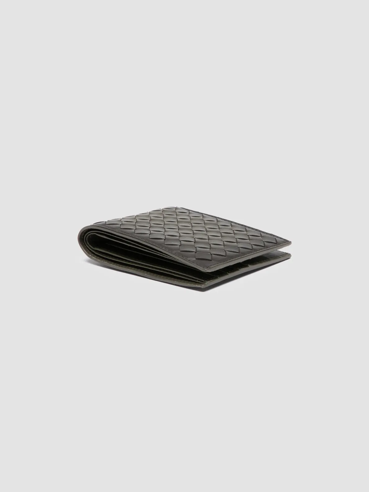 BOUDIN 123 - Green Woven Leather Bifold Wallet sold by Officine Creative product image thumbnail 3