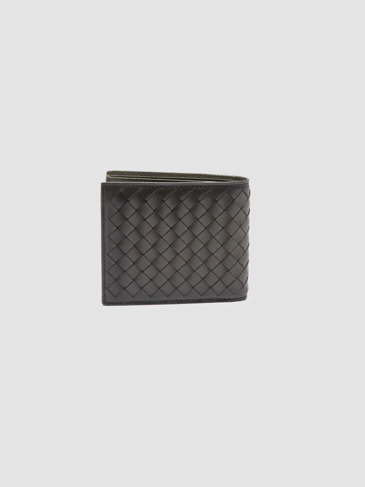 BOUDIN 123 - Green Woven Leather Bifold Wallet sold by Officine Creative product image thumbnail 2