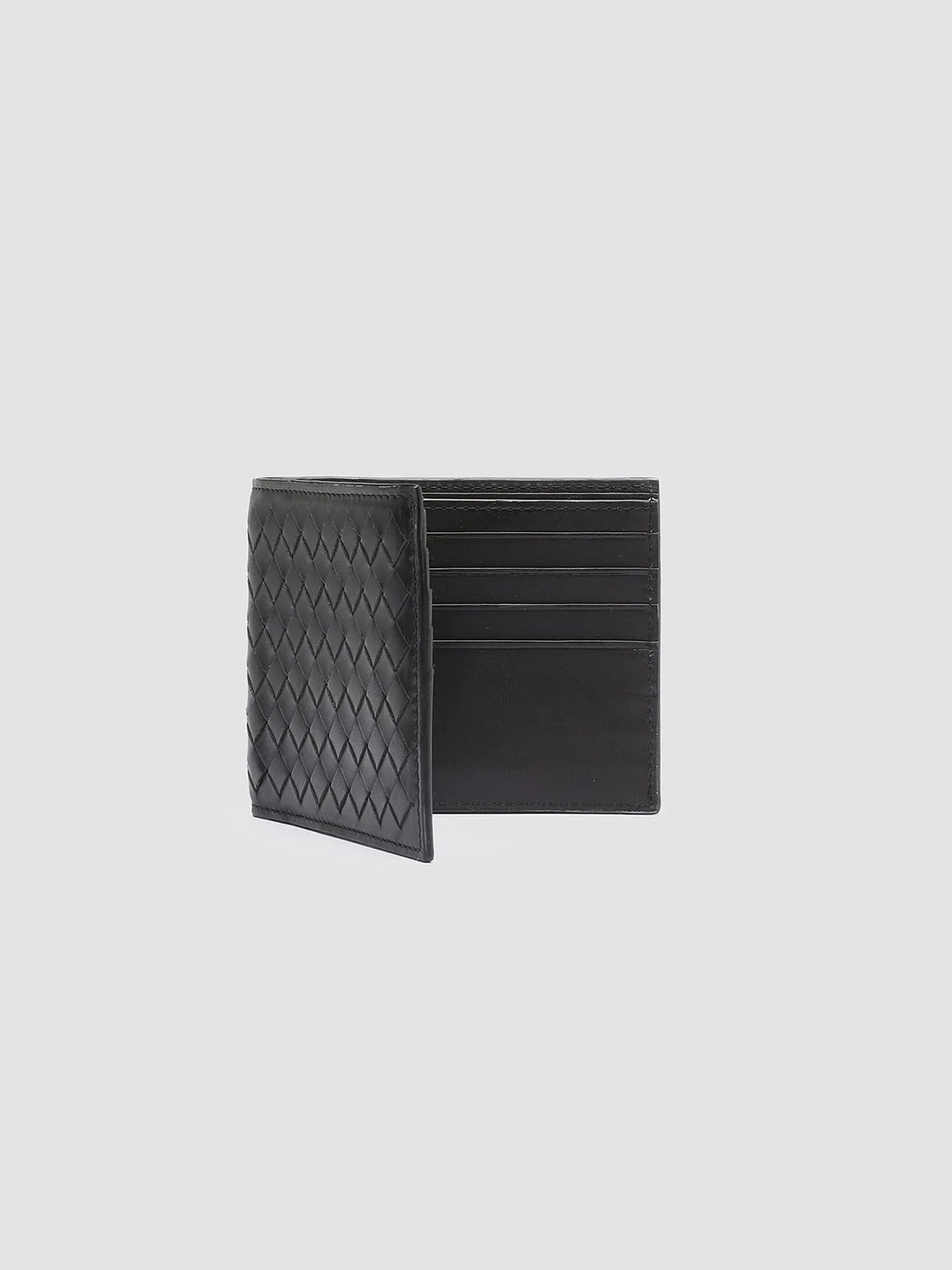 BOUDIN 123 - Black Leather Bifold Wallet sold by Officine Creative product image thumbnail 3