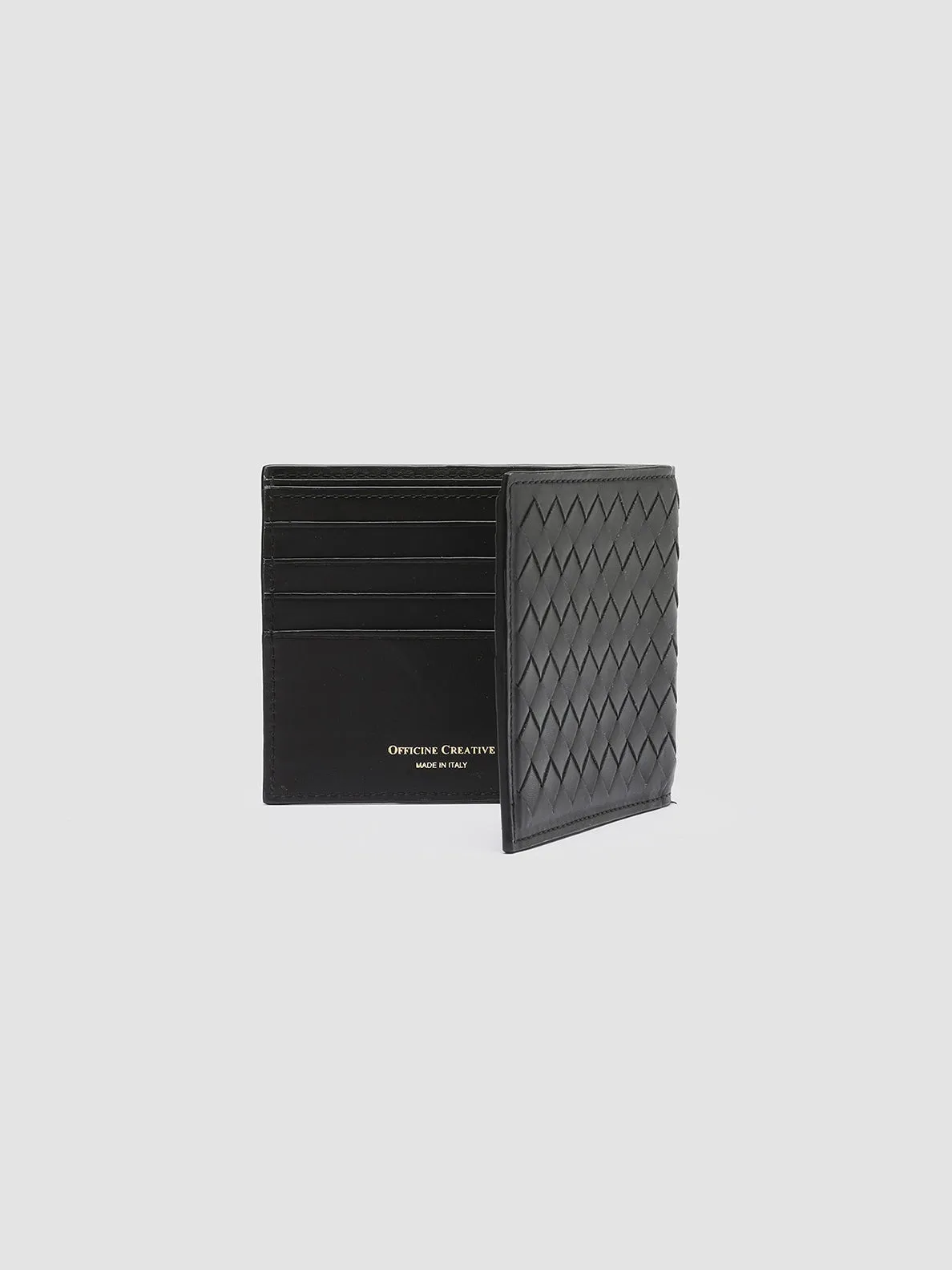 BOUDIN 123 - Black Leather Bifold Wallet sold by Officine Creative product image thumbnail 4