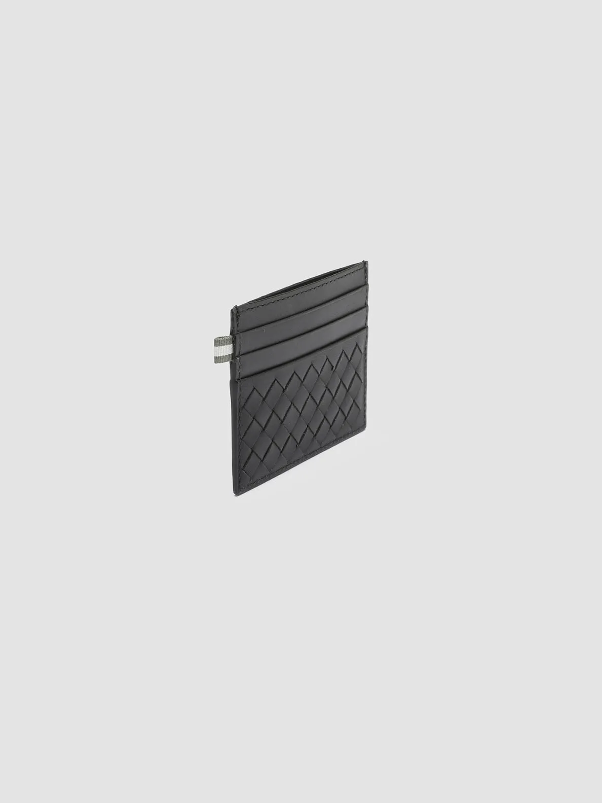 BOUDIN 122 - Black Woven Leather Card Holder sold by Officine Creative product image thumbnail 5