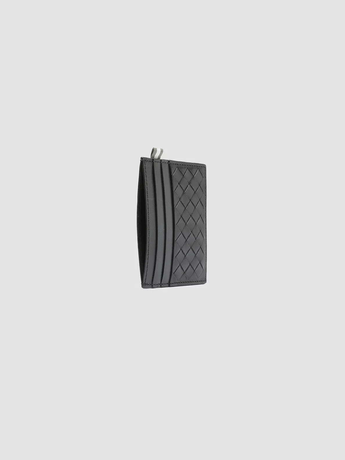 BOUDIN 122 - Black Woven Leather Card Holder sold by Officine Creative product image thumbnail 2