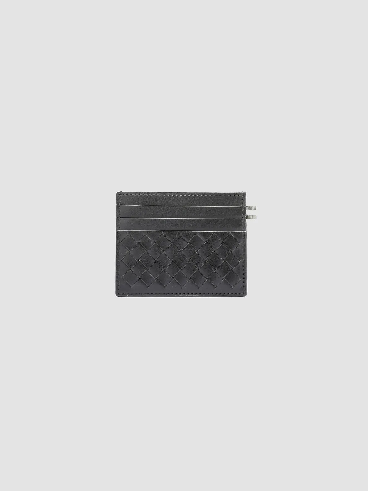 BOUDIN 122 - Black Woven Leather Card Holder sold by Officine Creative product image thumbnail 4