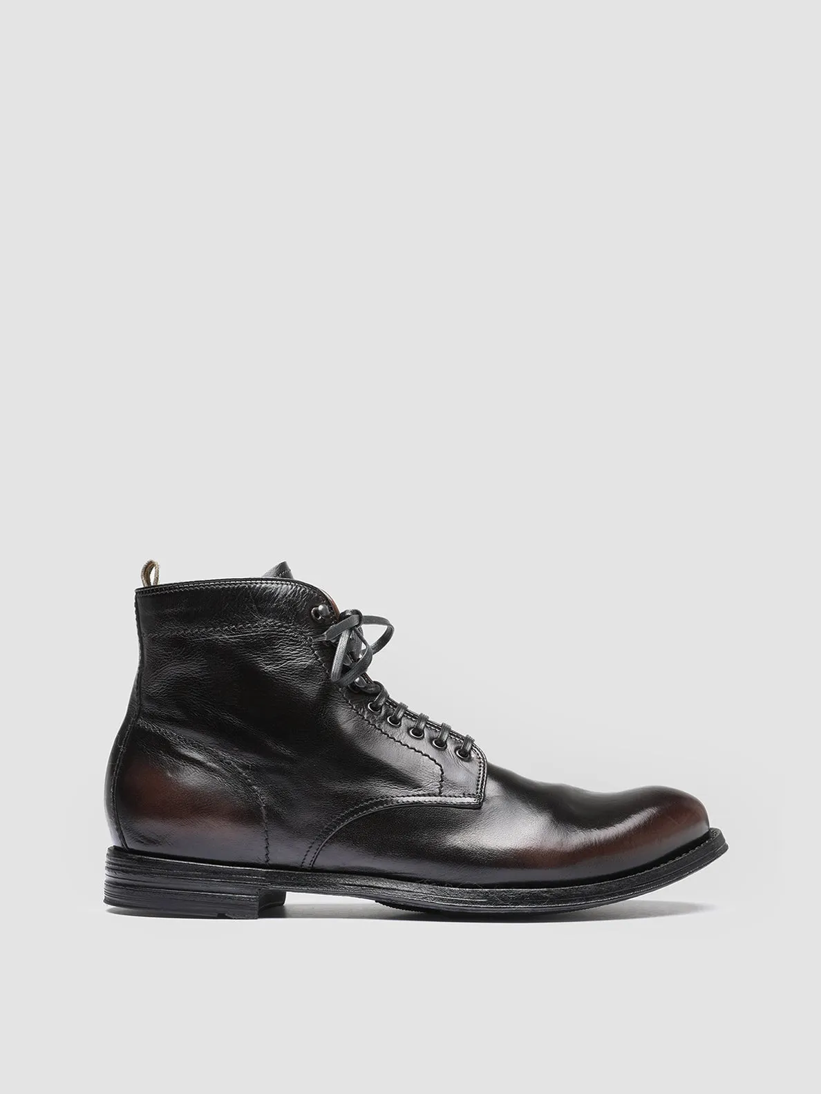 ANATOMIA 013 - Dark Brown Leather Ankle Boots sold by Officine Creative