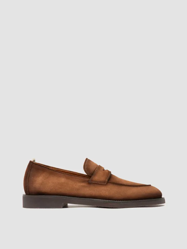 OPERA FLEXI 101 - Light Brown Suede Penny Loafers sold by Officine Creative