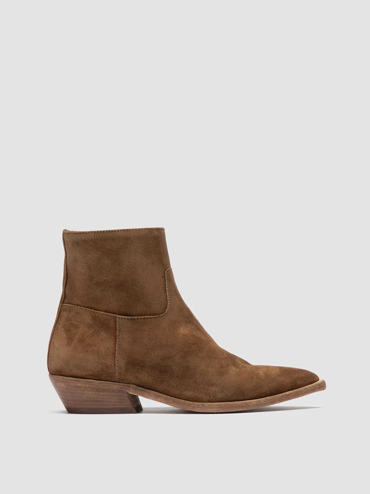 NOELIE DD 102 - Brown Suede Zipped Boots sold by Officine Creative