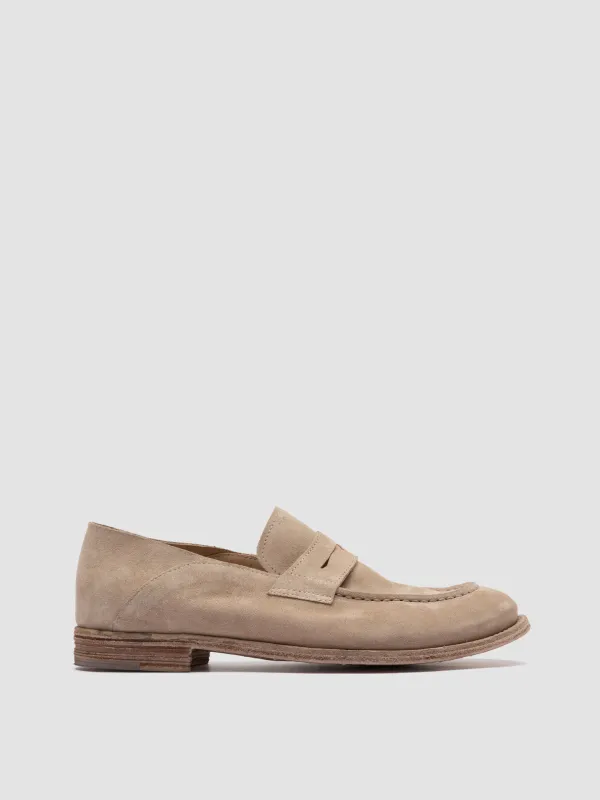 LEXIKON 516 - Beige Suede Loafers sold by Officine Creative