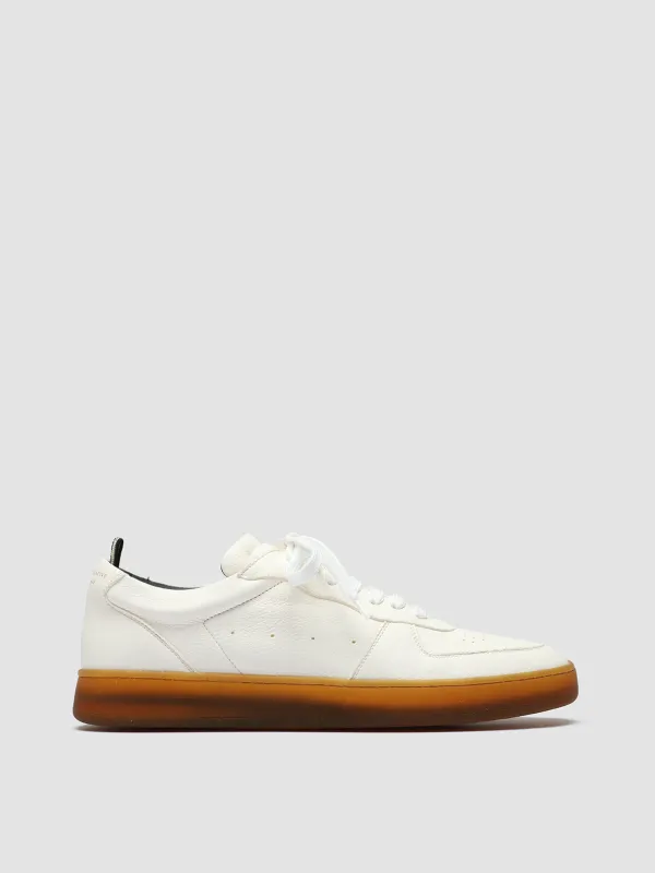 ASSET 001 - White Leather Low Top Sneakers sold by Officine Creative