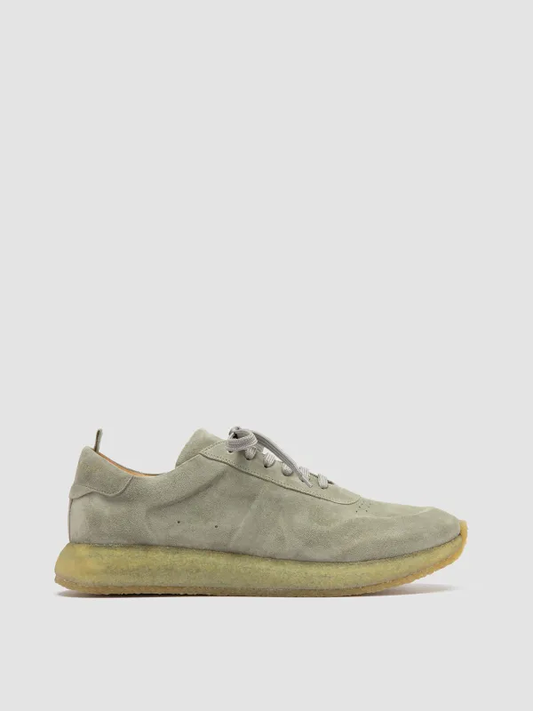 LEGEND 001 - Light Green Suede Low Top Sneakers sold by Officine Creative