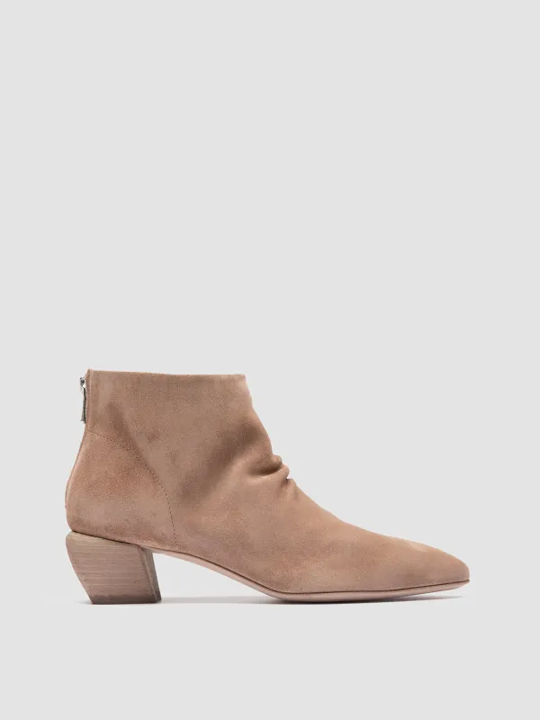 SALLY 001 - Taupe Suede Booties sold by Officine Creative