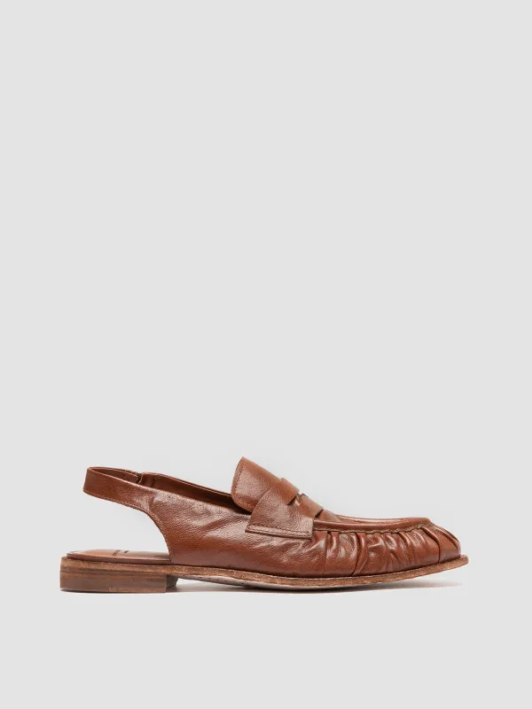 SOLITUDE 102 - Brown Leather Slingback sold by Officine Creative