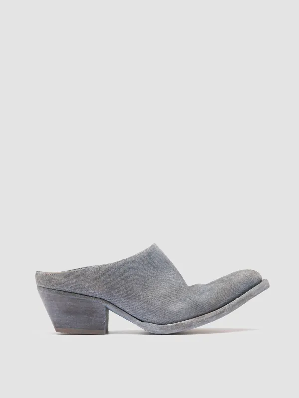 WANDA DD 101 - Blue Suede Mule sold by Officine Creative