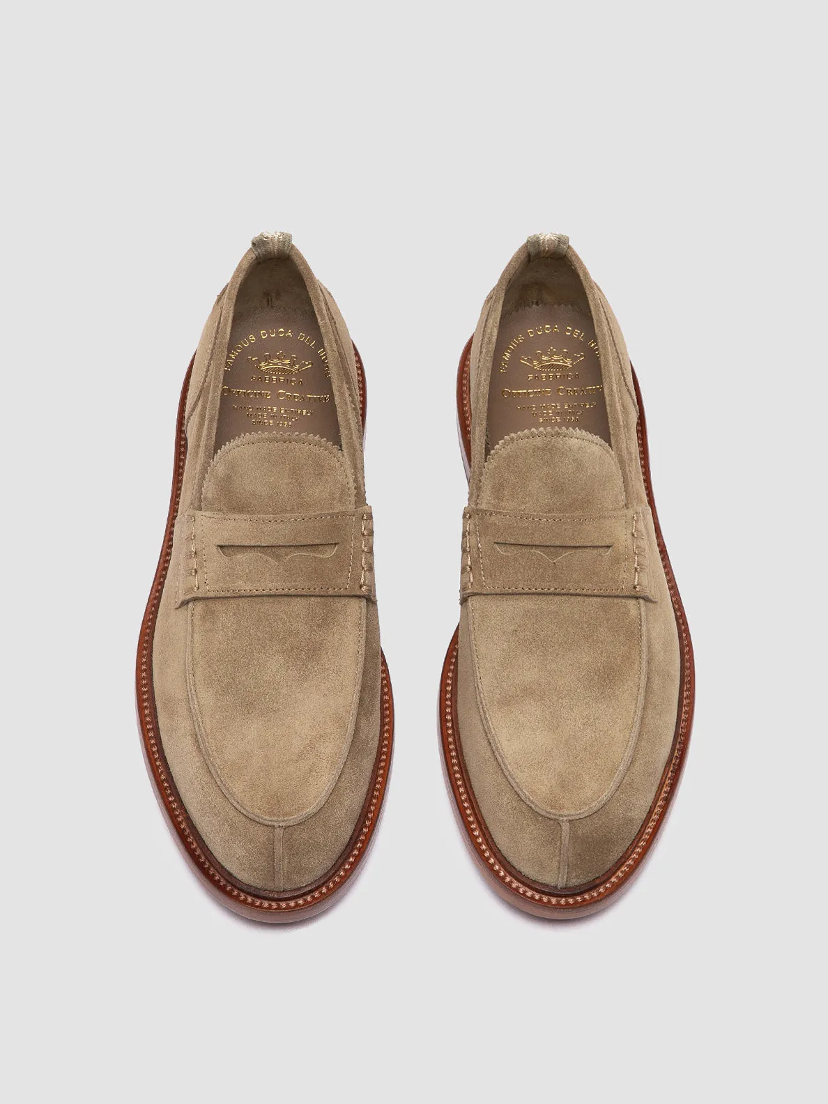 SAX 001 - Taupe Suede Penny Loafers sold by Officine Creative product image thumbnail 2