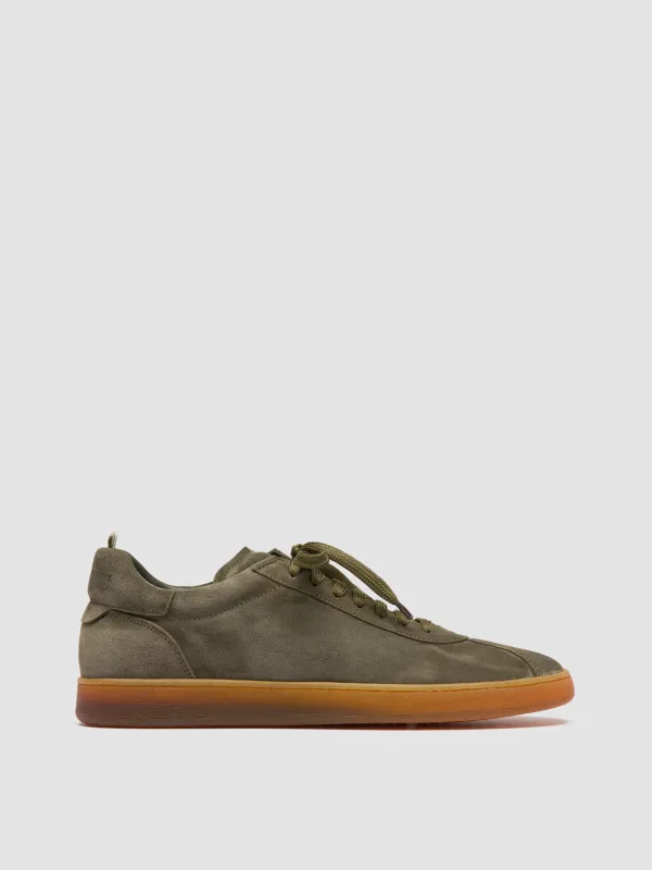 HALO 001 - Green Suede Low Top Sneakers sold by Officine Creative