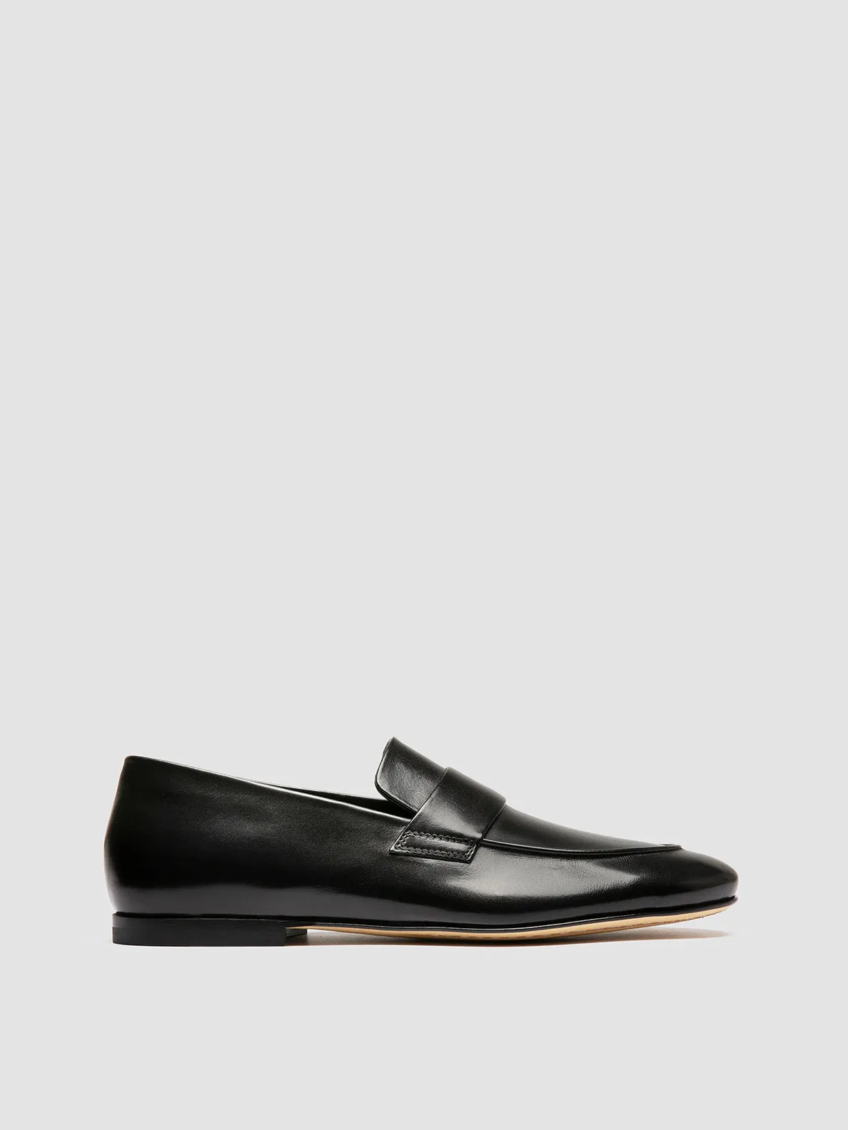 AIRTO 001 - Black Leather Penny Loafers sold by Officine Creative