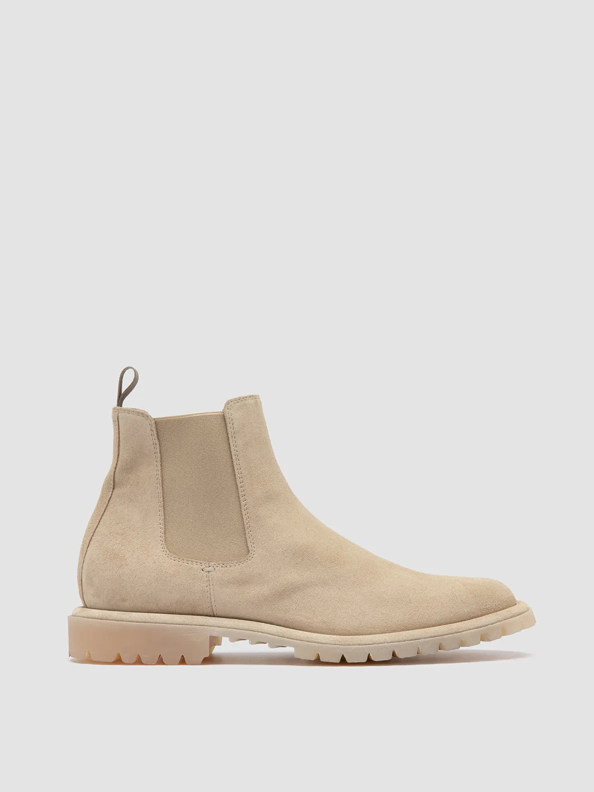 SPECTACULAR 014 - Beige Suede Chelsea Boots sold by Officine Creative