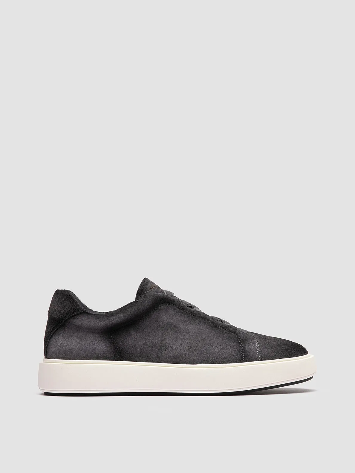 SLOUCH 001 - Blue Suede Low Top Sneakers sold by Officine Creative