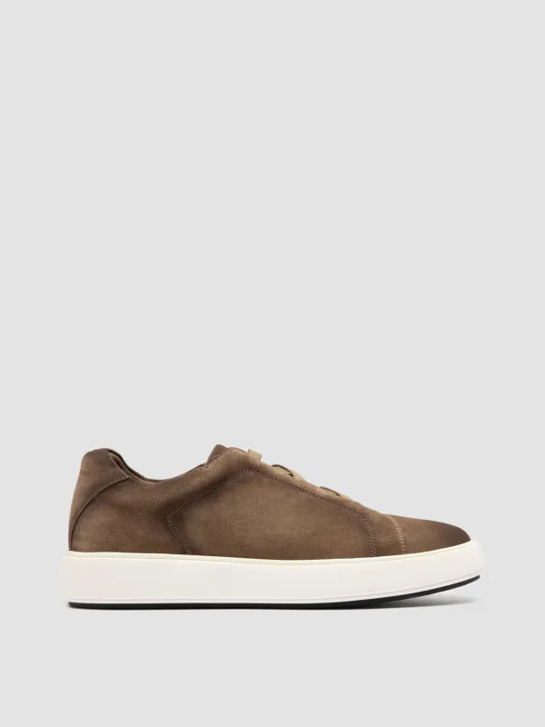 SLOUCH 001 - Taupe Suede Low Top Sneakers sold by Officine Creative