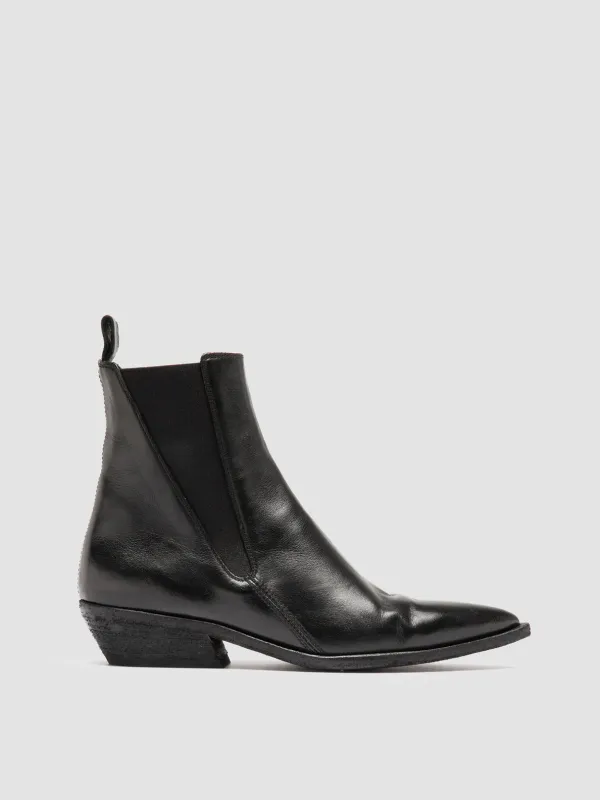 NOELIE DD 101 - Black Leather Chelsea Boots sold by Officine Creative