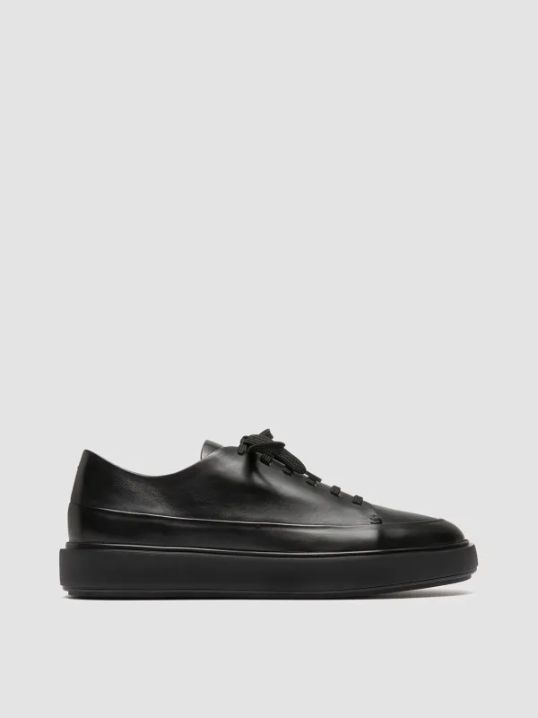 RELEASE 001 - Black Leather Low Top Sneakers sold by Officine Creative