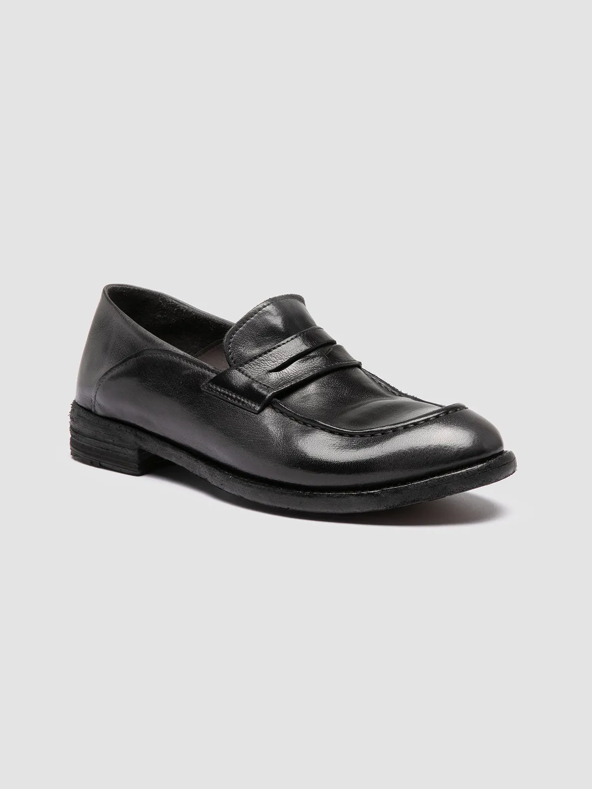 LEXIKON 140 - Dark Grey Leather Penny Loafers sold by Officine Creative product image thumbnail 3