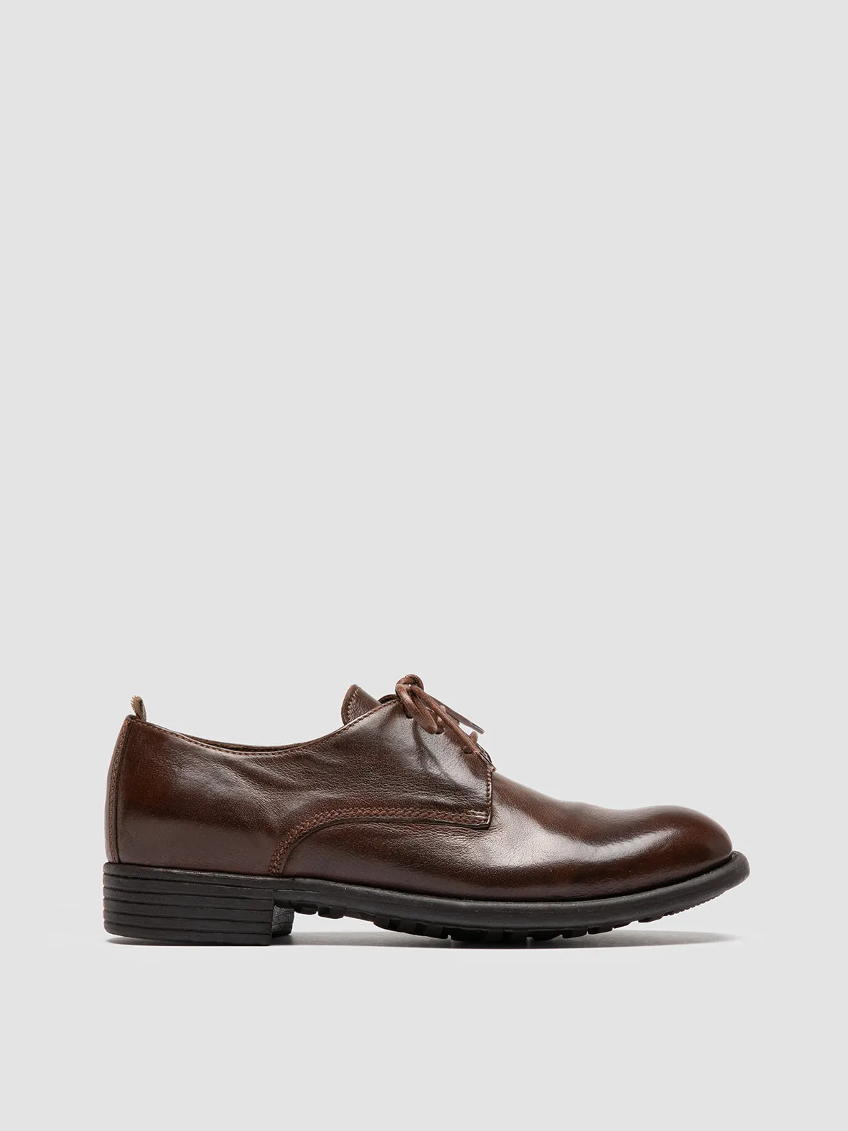 CALIXTE 068 - Brown Leather Derby Shoes sold by Officine Creative