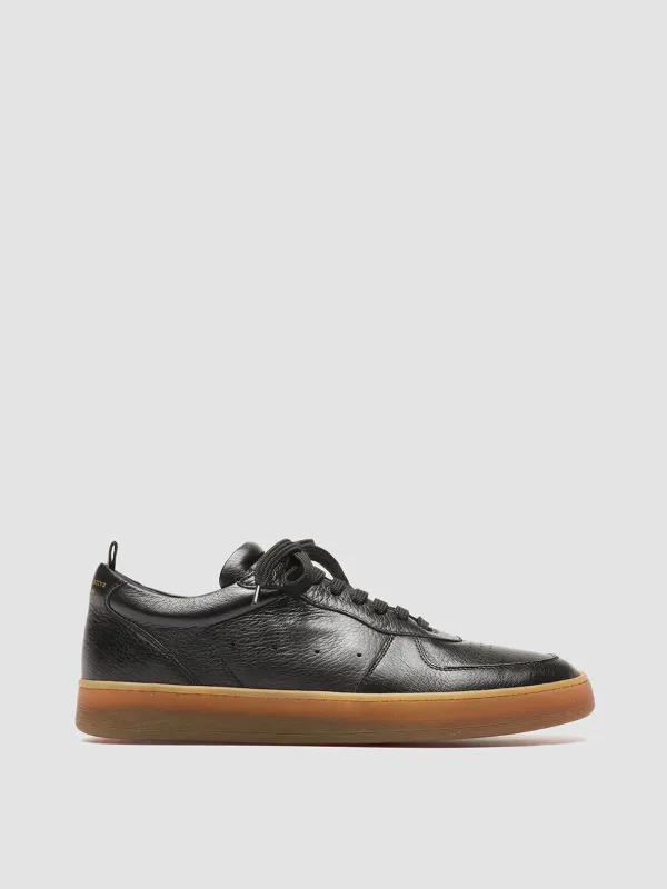 ASSET 001 - Black Leather Low Top Sneakers sold by Officine Creative
