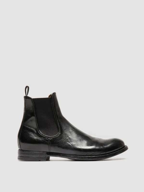 ANATOMIA 083 - Black Leather Chelsea Boots sold by Officine Creative