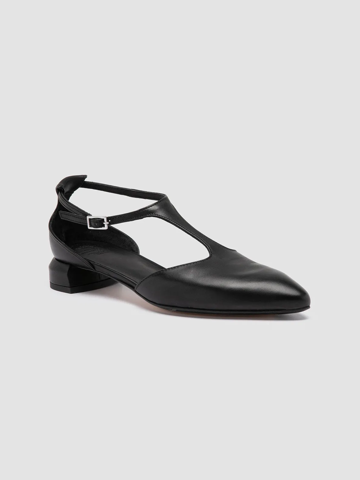 SAGE 103 - Black Leather T-Bar Shoes sold by Officine Creative product image thumbnail 3