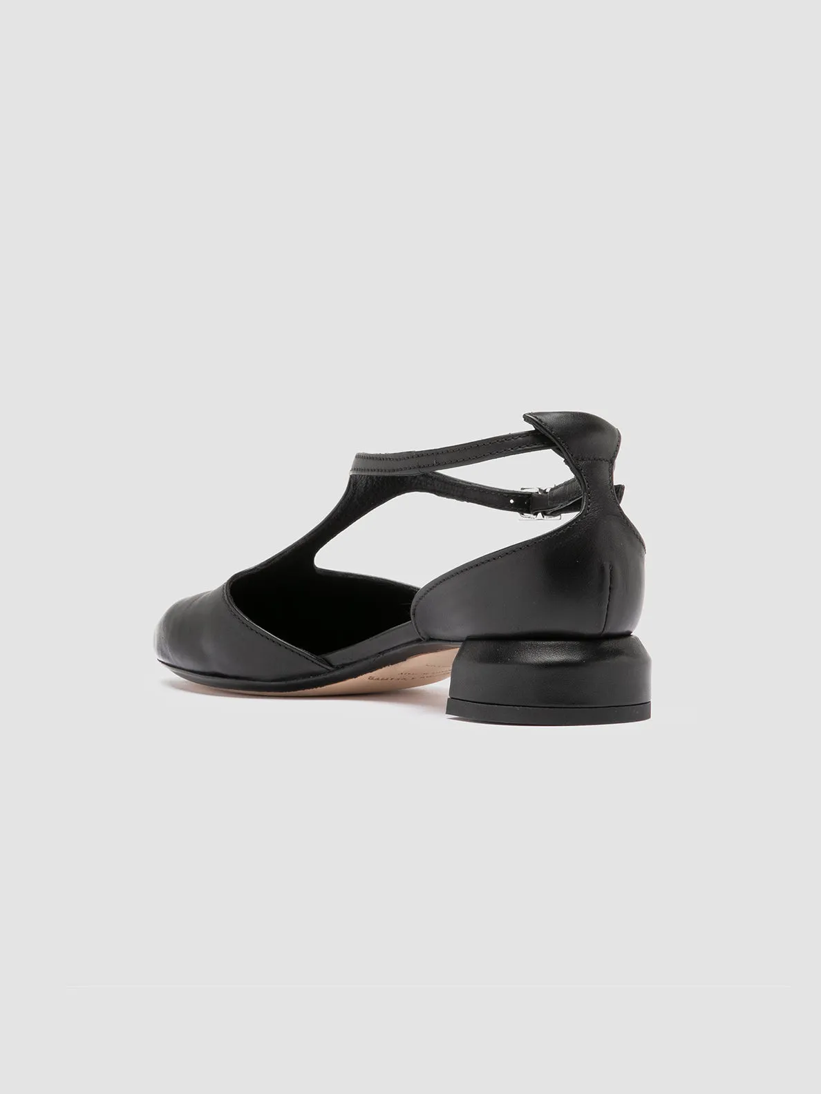 SAGE 103 - Black Leather T-Bar Shoes sold by Officine Creative product image thumbnail 4