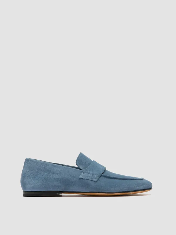 BLAIR 001 - Blue Suede Loafers sold by Officine Creative