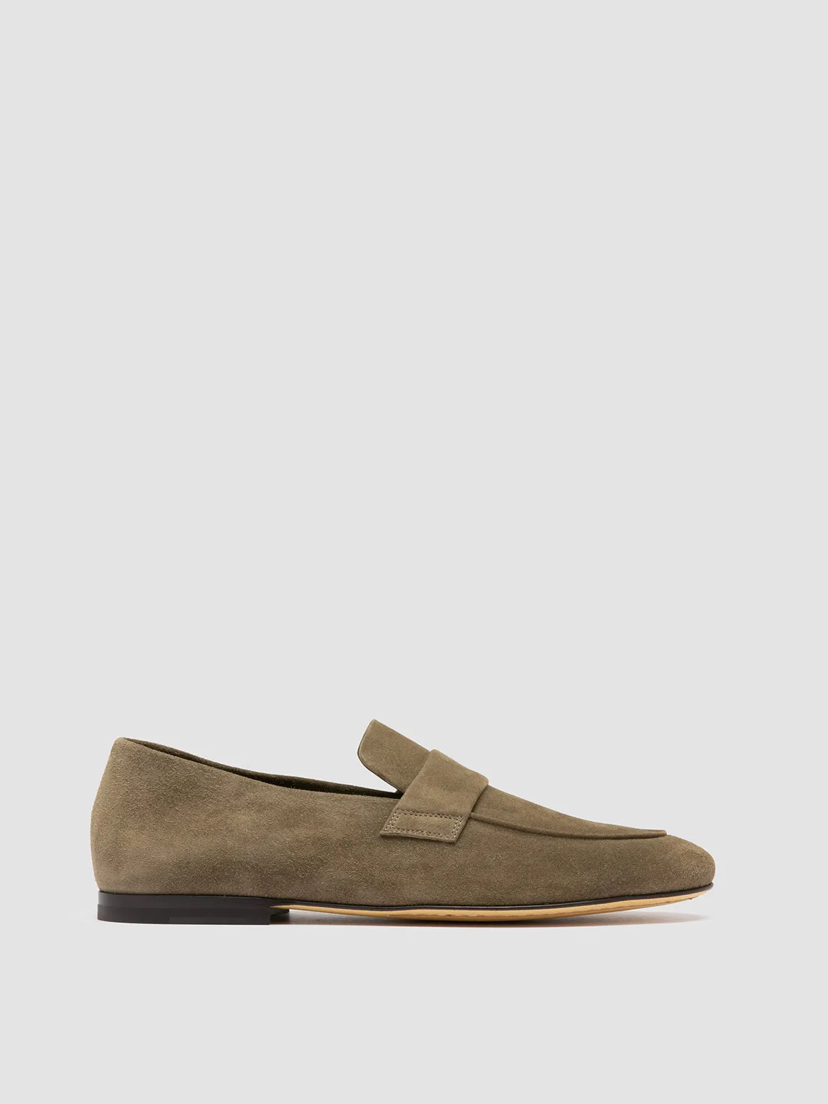 AIRTO 001 - Taupe Suede Penny Loafers sold by Officine Creative