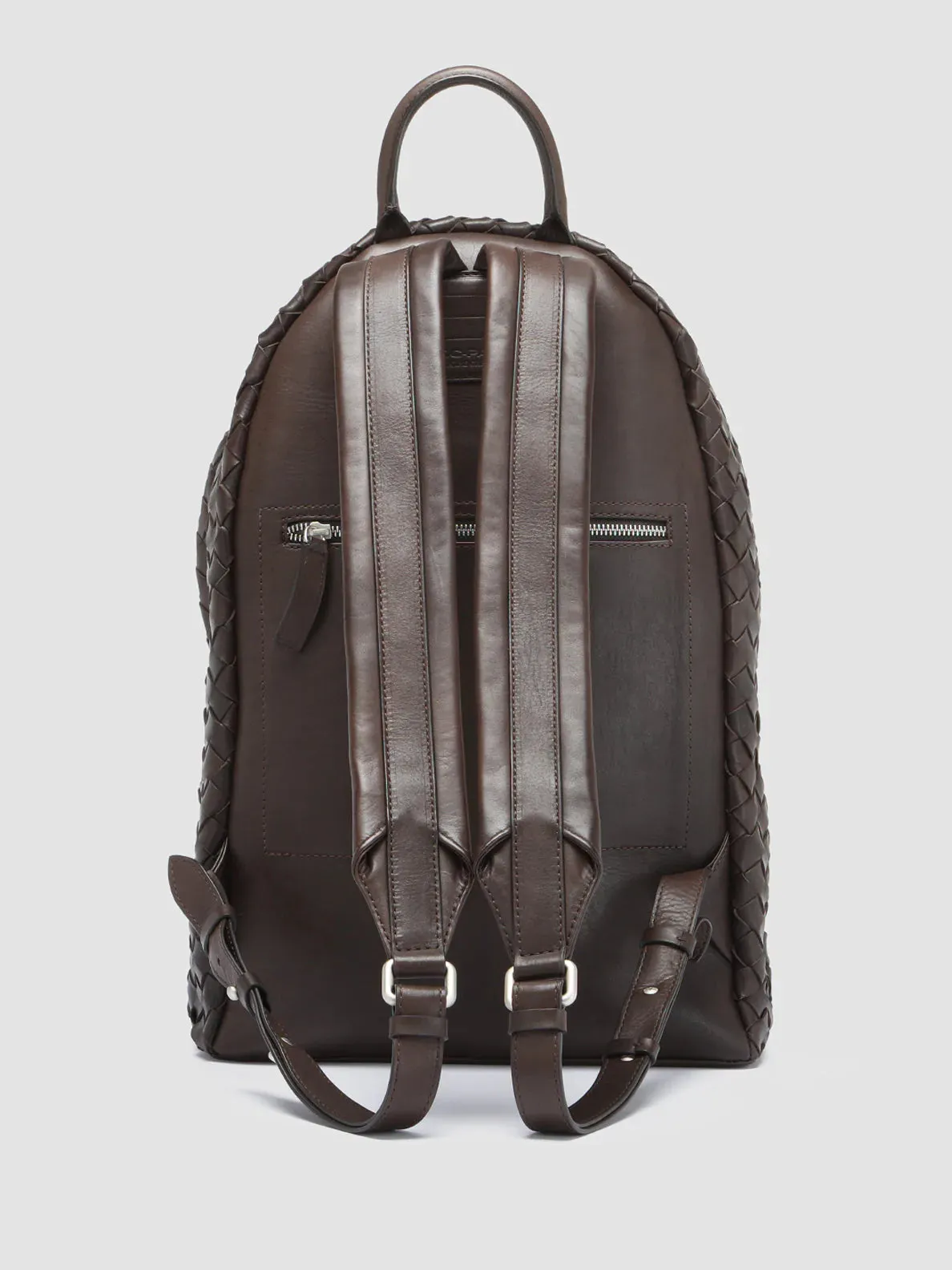 ARMOR 04 - Dark Brown Woven Leather Backpack sold by Officine Creative product image thumbnail 4