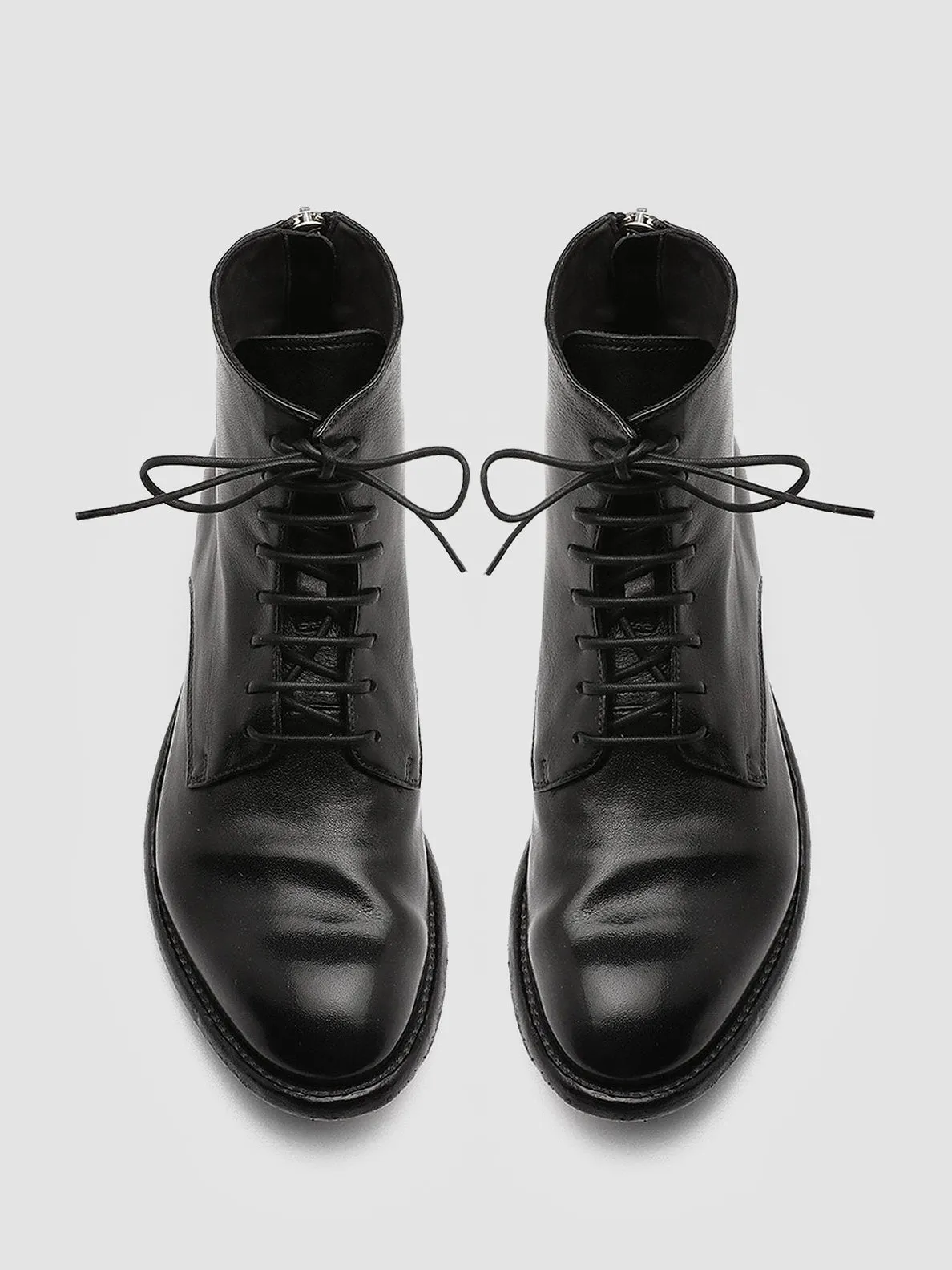 LEXIKON 123 - Black Zipped Leather Ankle Boots sold by Officine Creative product image thumbnail 2