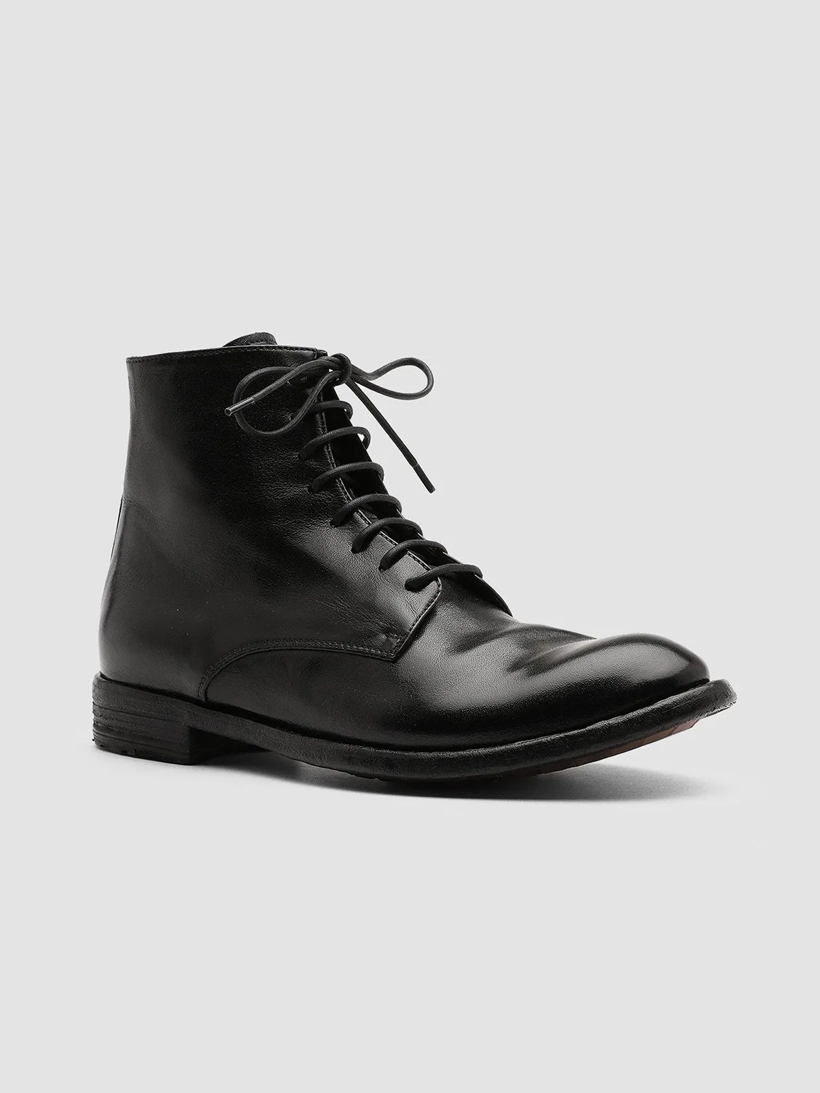 LEXIKON 123 - Black Zipped Leather Ankle Boots sold by Officine Creative product image thumbnail 3
