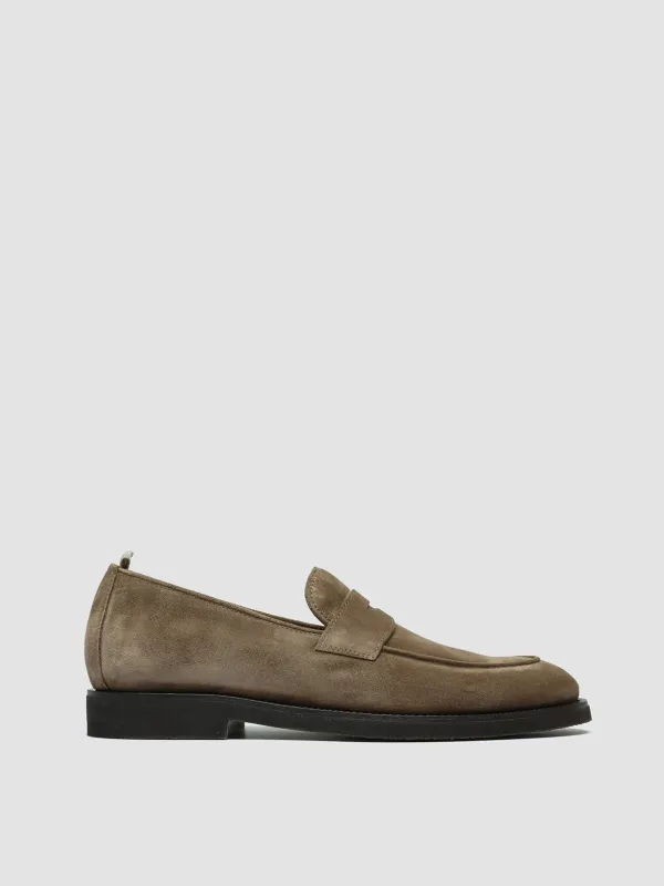 OPERA FLEXI 101 - Brown Suede Penny Loafers sold by Officine Creative