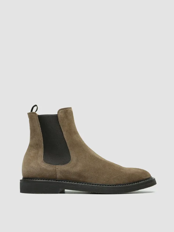 HOPKINS FLEXI 204 - Brown Suede Pull On Boots made by Officine Creative