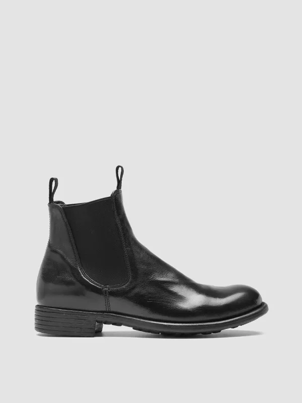 CALIXTE 004 - Black Leather Chelsea Boots made by Officine Creative