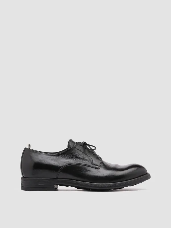 CHRONICLE 001 - Black Leather Derby Shoes sold by Officine Creative