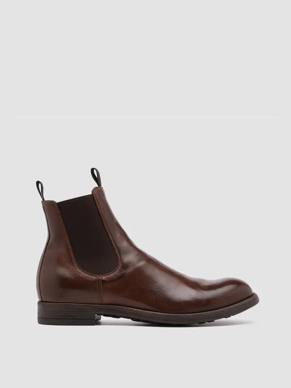 CHRONICLE 002 - Brown Leather Chelsea Boots sold by Officine Creative