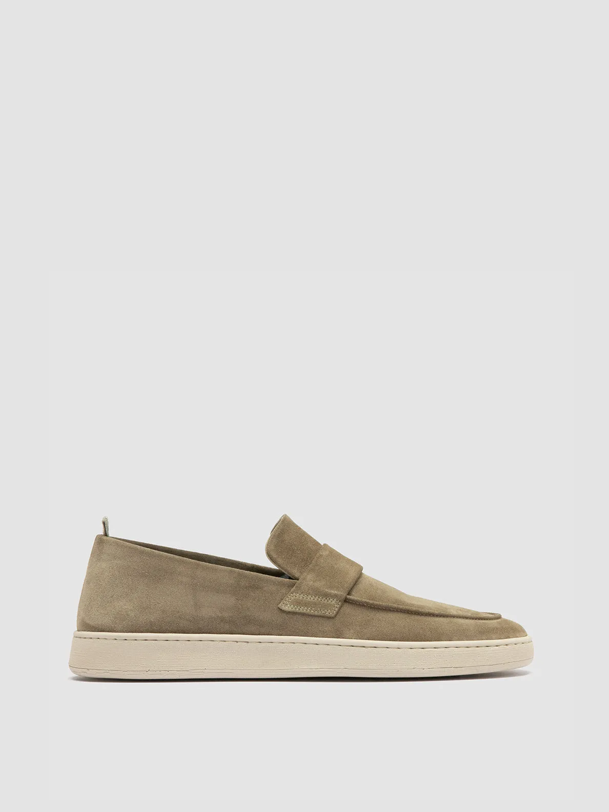 HERBIE 001 - Taupe Suede Penny Loafers sold by Officine Creative