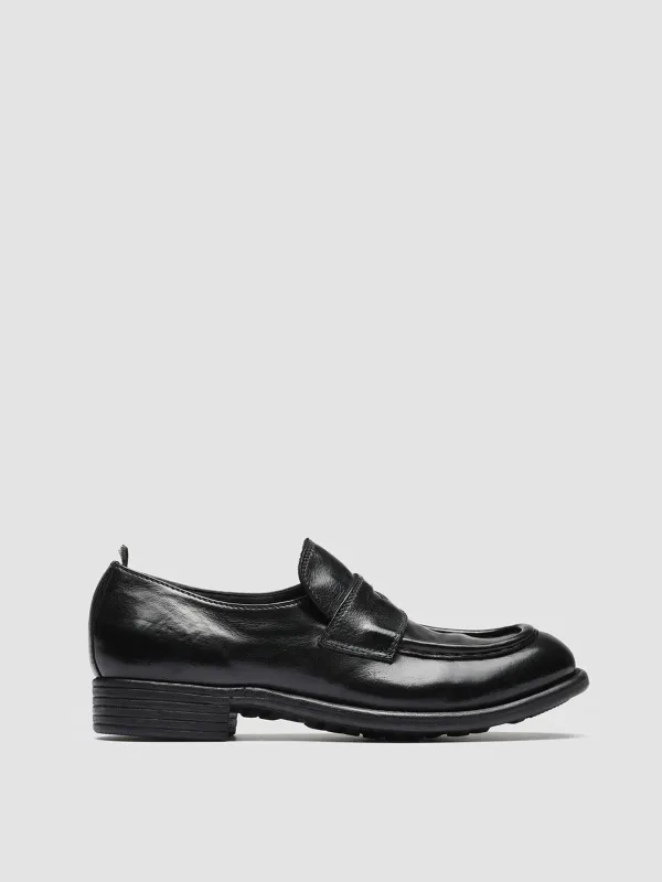 CALIXTE 020 - Black Leather Loafers made by Officine Creative