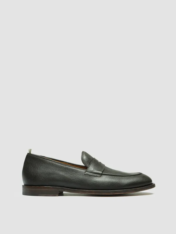 OPERA 001 - Dark Brown Leather Penny Loafers sold by Officine Creative