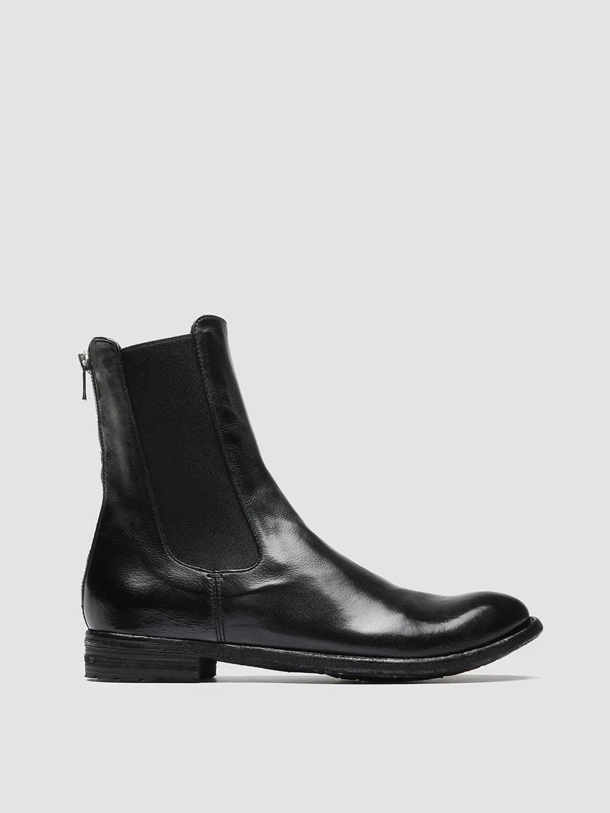 LEXIKON 073 - Black Leather Chelsea Boots sold by Officine Creative