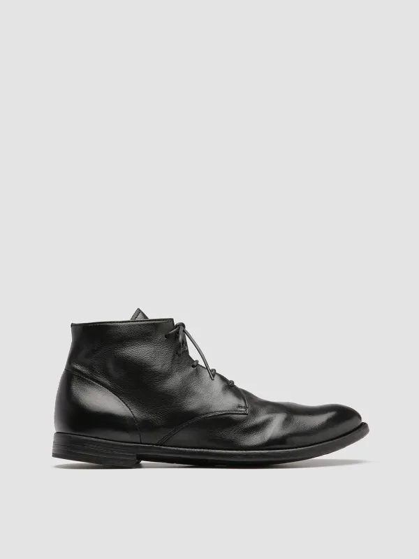 ARC 513 - Black Leather Ankle Boots sold by Officine Creative