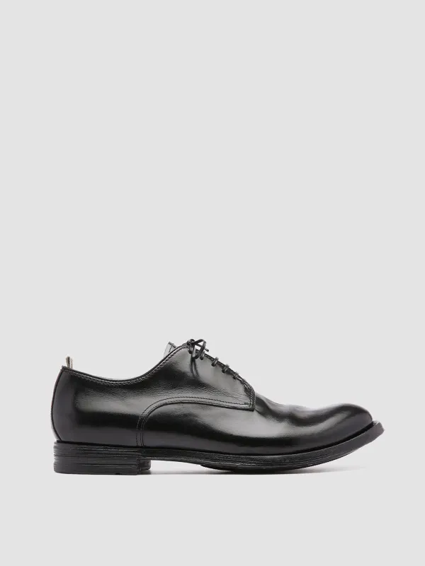 ANATOMIA 012 - Black Leather Derby Shoes made by Officine Creative