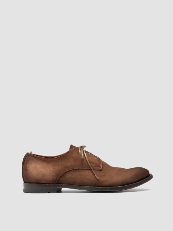 ANATOMIA 060 - Brown Suede Derby Shoes sold by Officine Creative