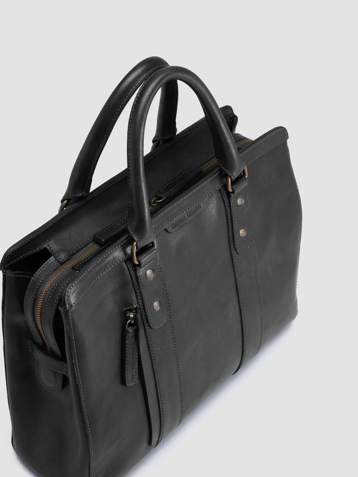 RARE 046 - Black Leather Briefcase sold by Officine Creative product image thumbnail 2